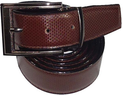 

P&E Men Formal Brown Artificial Leather Reversible Belt