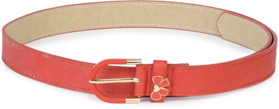 

Buckle Up Women Red Artificial Leather Belt