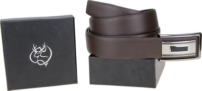 Zeva Men Casual, Formal, Party Brown Genuine Leather Belt, Brown-29