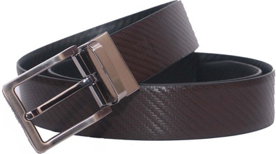 

PRUG Men Formal Brown Genuine Leather Reversible Belt