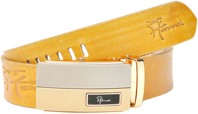 

Hawai Men Casual, Formal Yellow Genuine Leather Belt