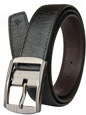 

Fashius Men Black Artificial Leather Belt, Black-01