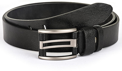 

Buckle Up Men Formal Black Genuine Leather Belt
