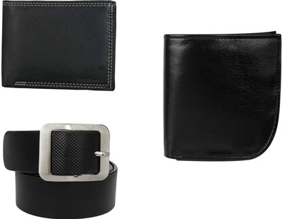 

Howdy Men Formal Black Artificial Leather Belt