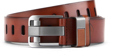 

Swiss Design Men Tan Genuine Leather Belt