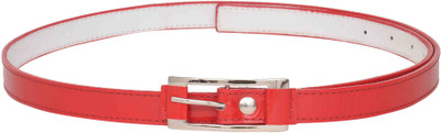

Scarleti Girls Casual Red Artificial Leather Belt