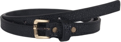 

Snoby Women Casual Black Genuine Leather Belt, Black5