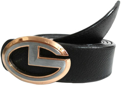 

Mode Boys Casual, Formal Black Genuine Leather Belt, Black-159