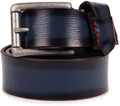 

Walletsnbags Men Casual Blue Genuine Leather Belt, Navy blue- b 59