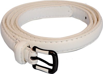 

Sri Women Casual White Artificial Leather Belt