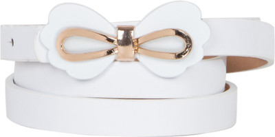 

Calvino Women Casual, Formal White Artificial Leather Belt