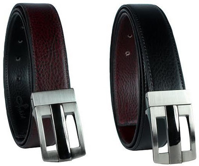 

Revo Men Formal Black, Brown Synthetic Reversible Belt