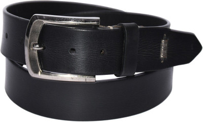 

Pellezzari Men Formal Black Genuine Leather Belt