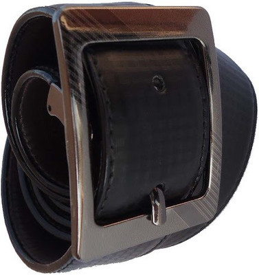 

AmahapGlamourDaze Men Formal Black Artificial Leather Belt
