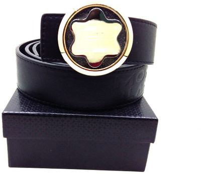 

Amigo Men Black Artificial Leather Belt