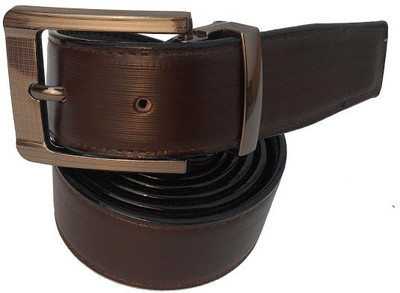 

P&E Men Formal Brown Artificial Leather Reversible Belt