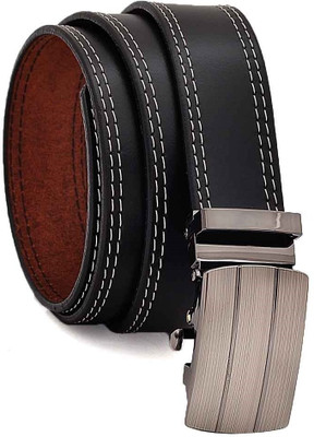 

Hawai Men Casual, Formal Black Genuine Leather Belt, Black-01