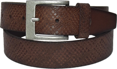 

Pellezzari Men Casual Tan Genuine Leather Belt