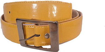

Aam Shopping Men Yellow Artificial Leather Belt