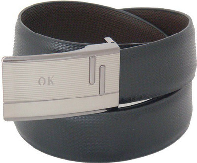 

SFA Men Formal Black Artificial Leather Reversible Belt, Black619