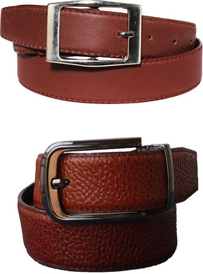 

Klaska Men Casual Tan Genuine Leather Belt