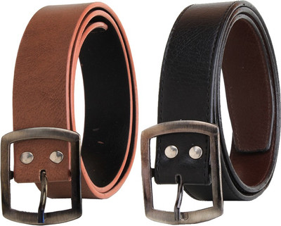 

Elligator Men Casual, Party, Formal Black, Brown Artificial Leather Belt
