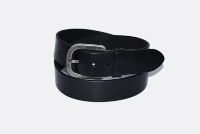 

Pellezzari Men Formal Black Genuine Leather Belt