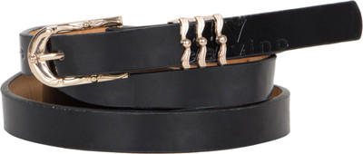 

Calvino Women Casual, Formal Black Artificial Leather Belt