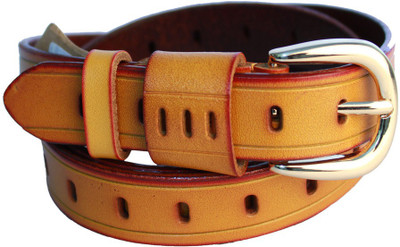 

Lion Heart Women Casual Tan Genuine Leather Belt
