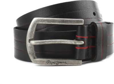 

Pepe Jeans Men Black Genuine Leather Belt