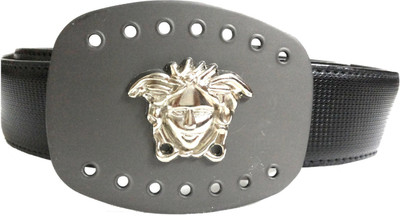 

Mode Boys Casual, Formal Black Genuine Leather Belt, Black-167