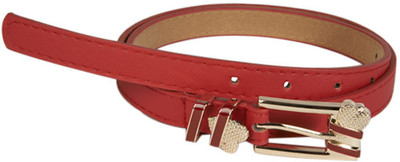 

Young & Forever Women Casual, Evening/Party, Formal, Semi-formal Red Artificial Leather Belt, Sleek red heart