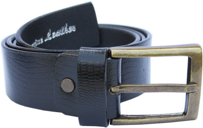 

Abrose Men Formal Black Genuine Leather Belt