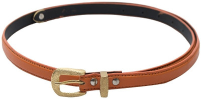 

Skyways Women Casual, Semi-formal Orange Artificial Leather Belt, Orange-02