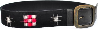 

Atikat Fashion Women Casual Black, Red, White Fabric Belt, Black;red and white