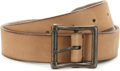 

Woodland Men Tan Genuine Leather Belt