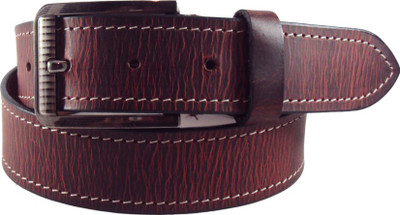

National Leathers Men Casual Red Genuine Leather Belt