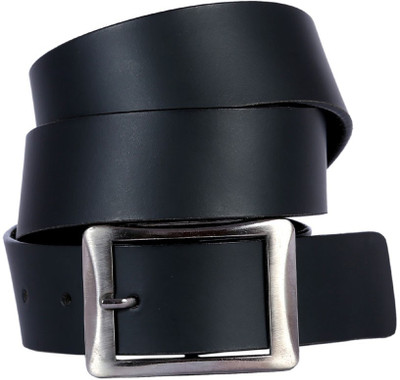 

OODI Men Black Genuine Leather Belt