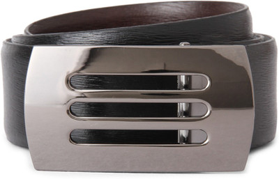 

Peter England Men Black Genuine Leather Belt