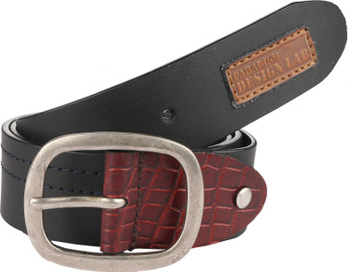 

Paradigm Design Lab Men Casual Black Genuine Leather Belt
