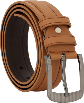 

Comfort Zone Men Casual, Formal Tan Artificial Leather Belt, Sober tan