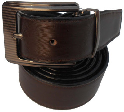 

P&E Men Formal Brown Artificial Leather Reversible Belt