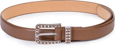 

Buckle Up Women Brown Artificial Leather Belt