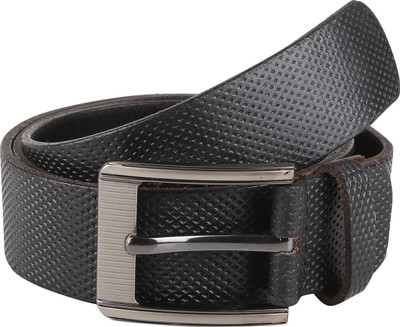 

Aditi Wasan Men Black Genuine Leather Belt