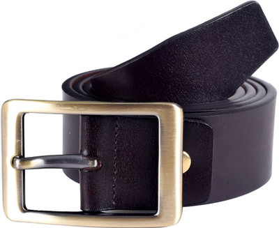 

Lino Perros Men Formal Brown Genuine Leather Belt