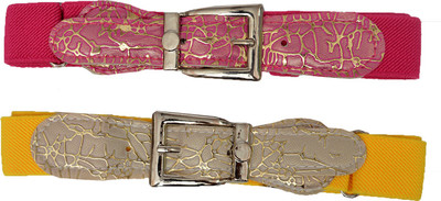 

Crux & Hunter Girls Yellow Artificial Leather Belt