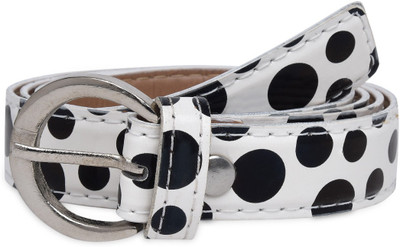 

SRS Women Casual White Artificial Leather Belt, White-16