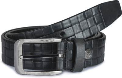 

Buckle Up Men Formal Black Genuine Leather Belt