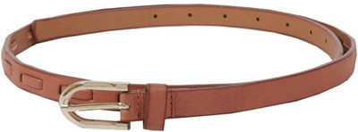 

Lino Perros Women Casual Brown Artificial Leather Belt, Tan brown
