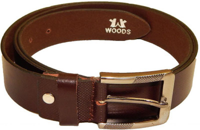 

Woods Men Casual Brown Genuine Leather Belt